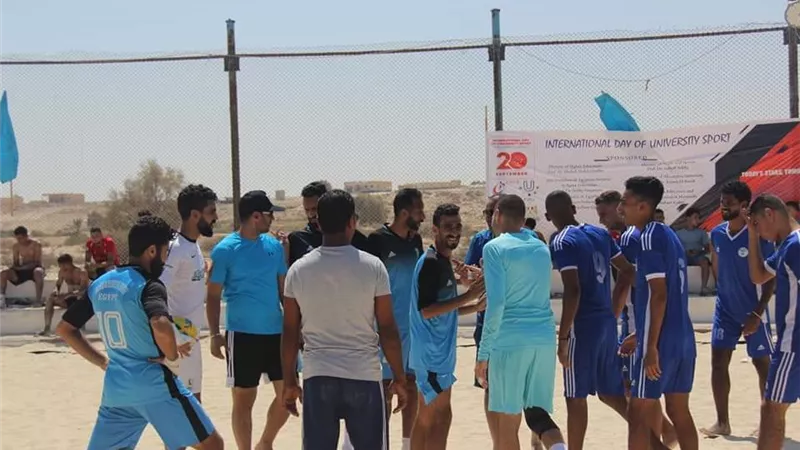 انطلاق المهرجان الثاني للألعاب الشاطئية للجامعات بمطروح