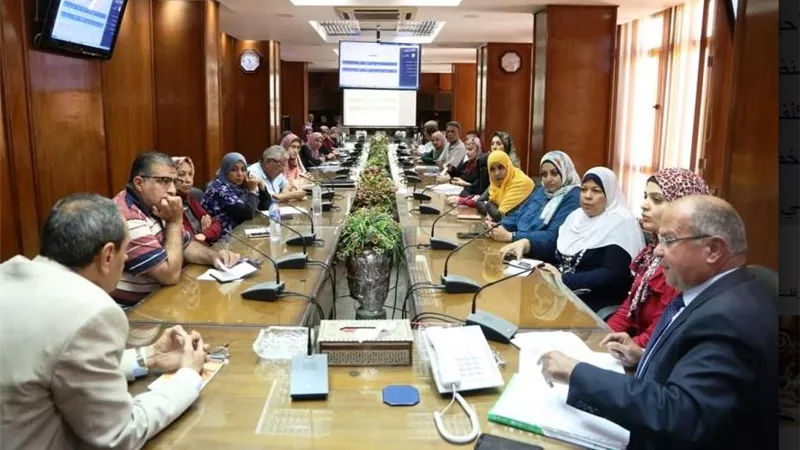 متابعة ميكنة وتطويرالعمل الإداري بديوان محافظة السويس