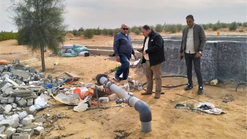 إسترداد ٣٤٣٥ فدان أملاك دولة بوادى النطرون وإزالة التعديات