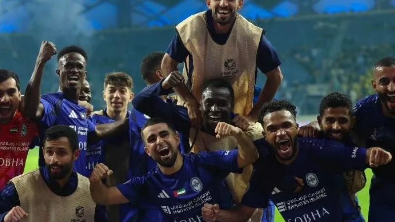 شاهد .. النصر يتوج بلقب بطولة كأس السوبر الإماراتى القطرى