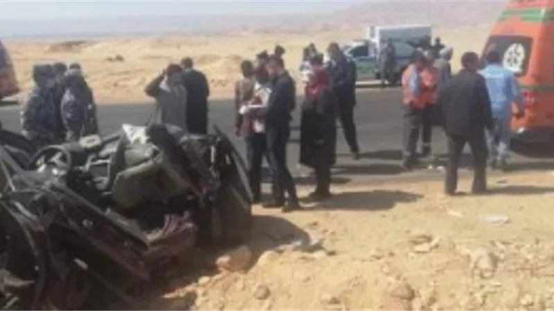 أسماء المصابين في تصادم ملاكي بتريلا على الطريق الصحراوي بإسنا