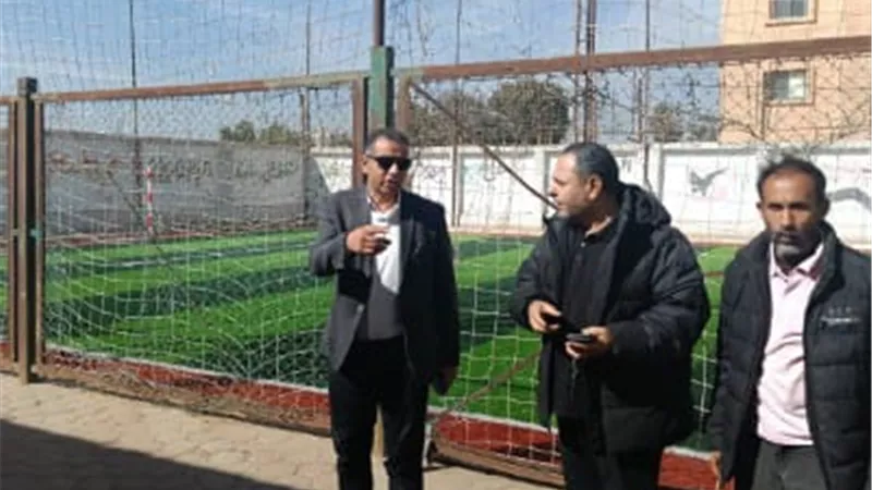 مدير الرياضة بالقليوبية يتابع المنشآت الجارى تطويرها بالقناطر الخيرية