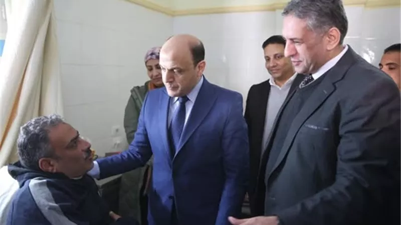 محافظ كفر الشيخ يزور رئيس مركز ومدينة الرياض بالمستشفى العام