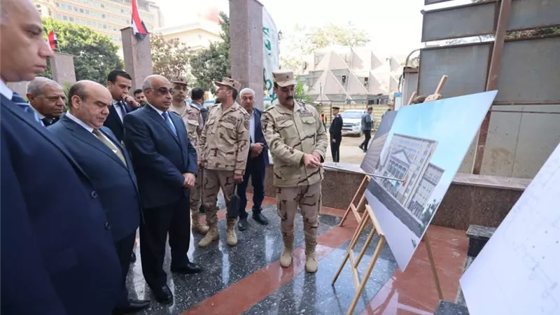 وزير العدل يتفقد أعمال التطوير والترميم لمجمع محاكم الجلاء