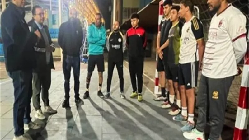 الفرماوى يتابع تدريبات منتخب القليوبية لكرة اليد