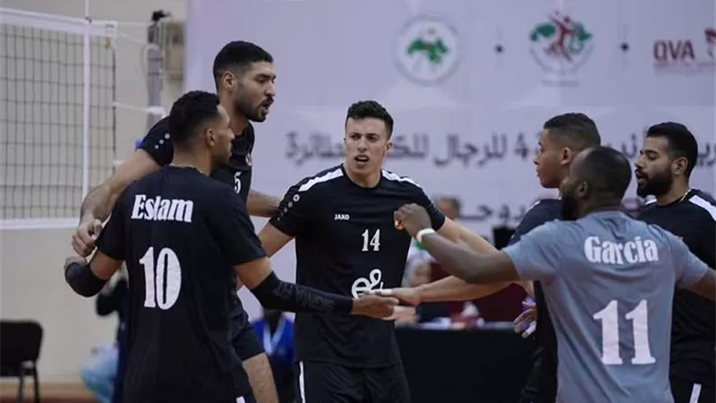 الأهلى يفوز على أربيل العراقى فى البطولة العربية للطائرة