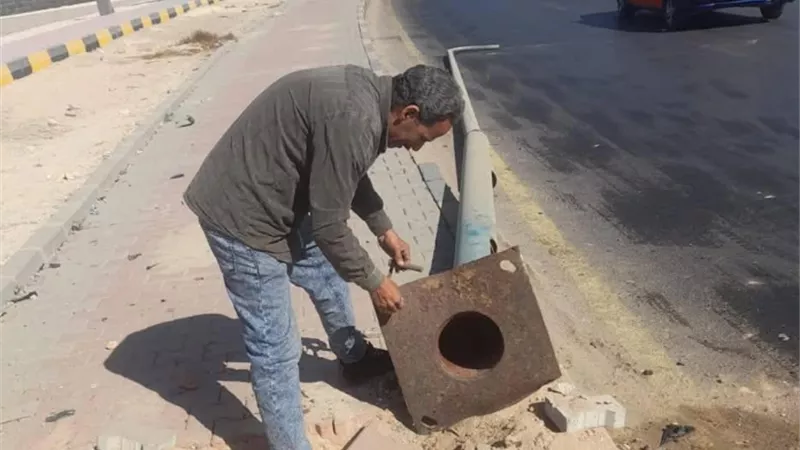 رئيس مدينة الغردقة يوجه بصيانة أعمدة الإنارة بالعديد من المناطق