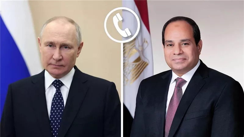 الرئيس الروسي يُثمن الدور المصري المحوري في التوصل لوقف إطلاق النار بقطاع غزة