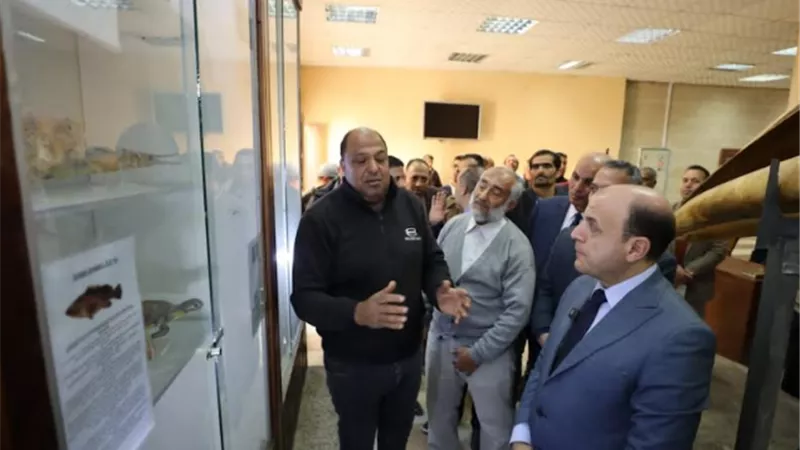 محافظ كفرالشيخ يتفقد متحف الأحياء المائيه ببلطيم