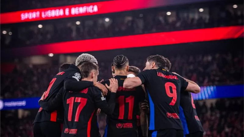 رجل مباراة برشلونة وبنفيكا في دوري أبطال أوروبا
