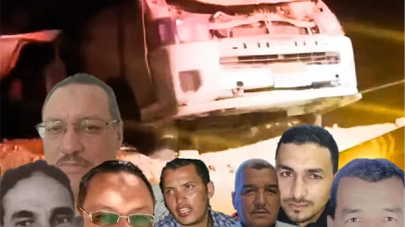 بينهم 7 وفيات.. ننشر أسماء ضحايا حادث انقلاب ميكروباص في الوادي الجديد