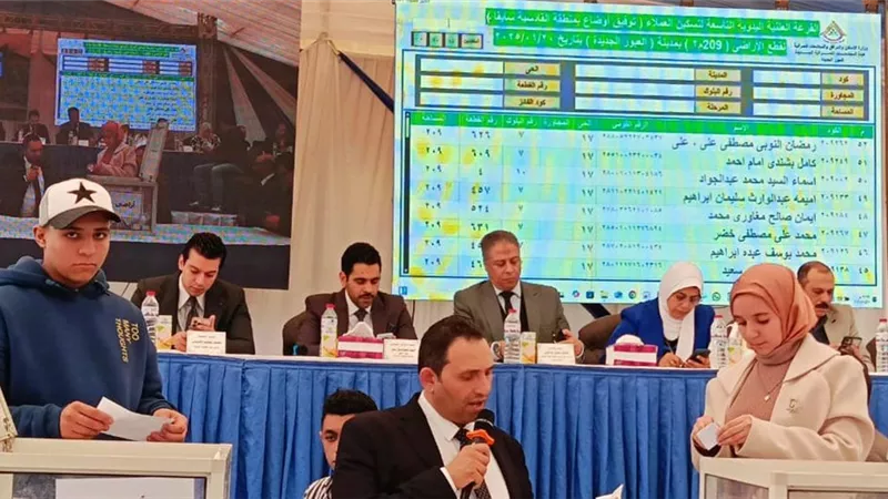 الإسكان:إجراء القرعة التاسعة على الأراضي التي تم توفيق أوضاعها