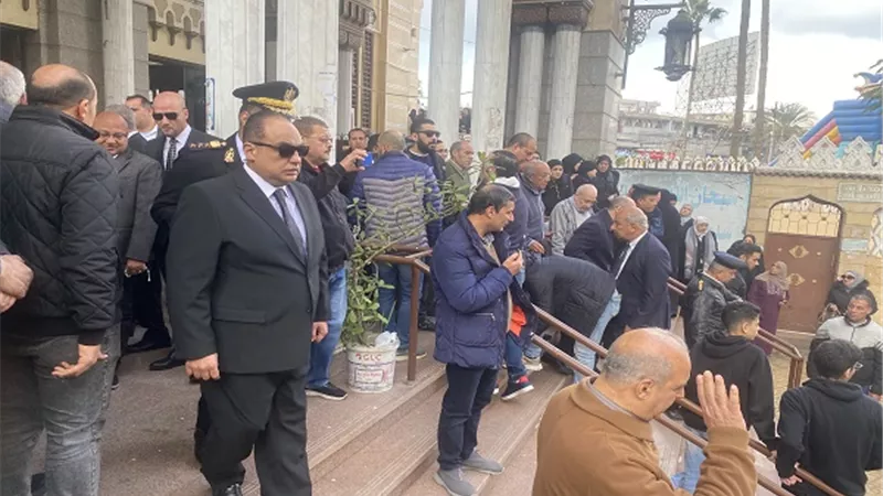 تشييع جثمان الشهيد فتحي سويلم في جنازة عسكرية بالمنصورة