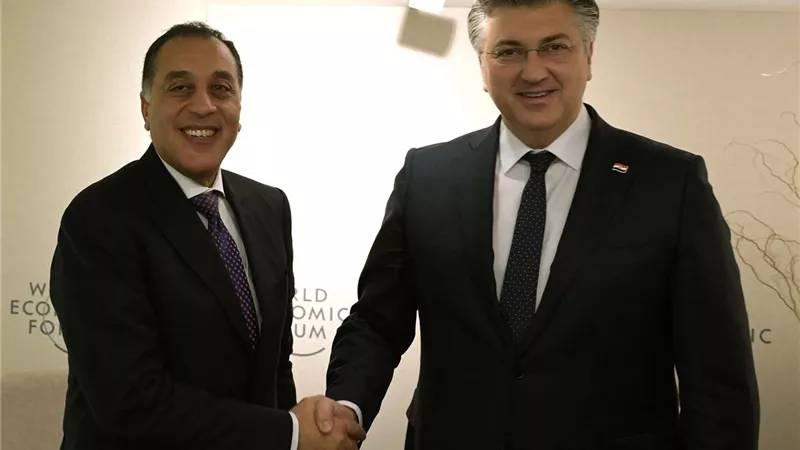رئيس الوزراء يلتقي رئيس وزراء جمهورية كرواتيا