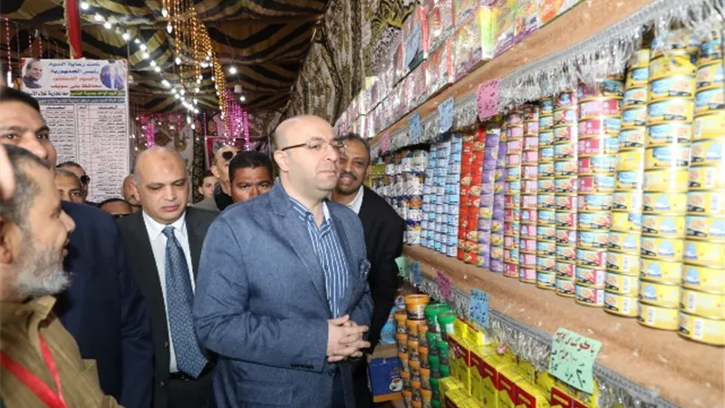 جوله لمحافظ بني سويف فى سوق اليوم الواحد باهناسيا