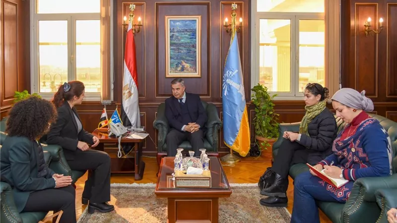 أحمد خالد يستقبل قنصل عام فرنسا بالإسكندرية