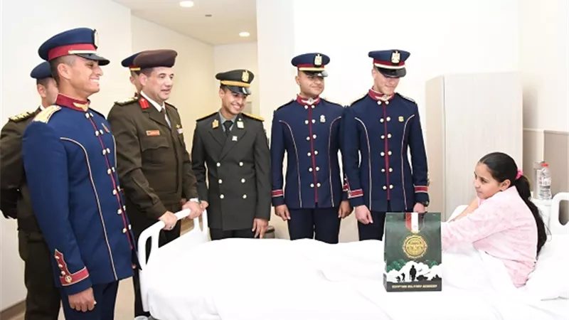 طلاب الكليات العسكرية المصرية في زيارة لـ مستشفى أهل مصر