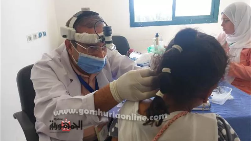 علاج ١٢٤٤ مواطنا بالمجان في قافلة طبية بدمياط