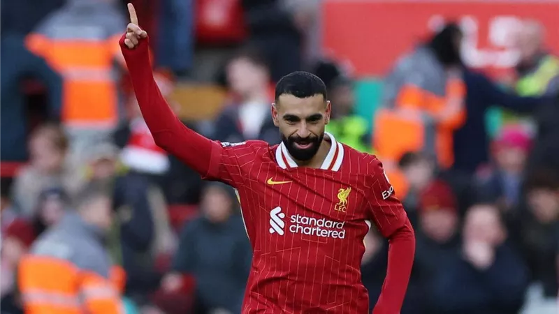 محمد صلاح رجل مباراة ليفربول وإيبسويتش تاون في الدوري الإنجليزي