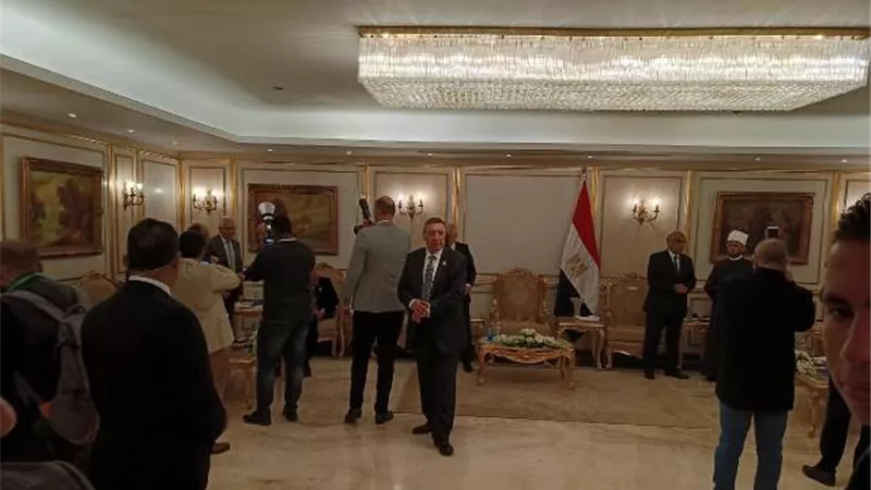 وصول النائب العام ورئيس مجلس الدولة لاجتماع رؤساء المحاكم الدستورية