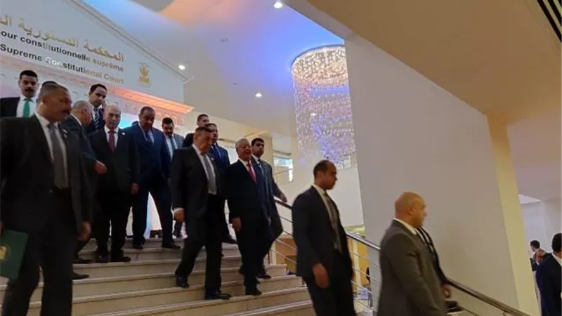 وصول رئيس مجلس النواب لاجتماع رؤساء المحاكم الدستورية الأفريقية