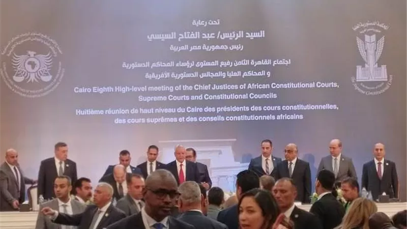 بدء اجتماع رؤساء المحاكم الدستورية والعليا والمجالس الدستورية الأفريقية.. فيديو