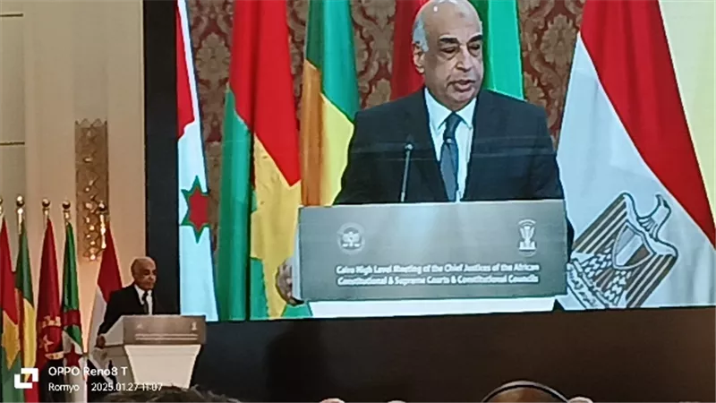 وزير العدل: شمس العدالة الأفريقية تسطع فى قارتنا على أرض مصر.. فيديو