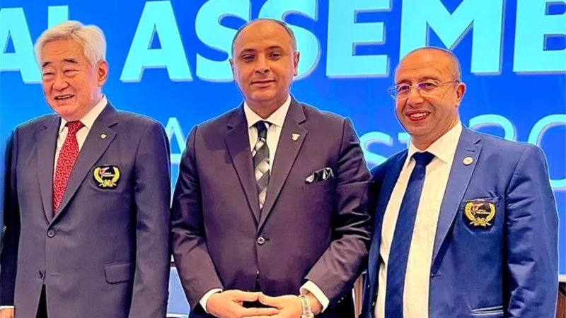 رسمياً.. محمد مصطفي نائبًا لرئيس اتحاد البحر المتوسط للتايكوندو