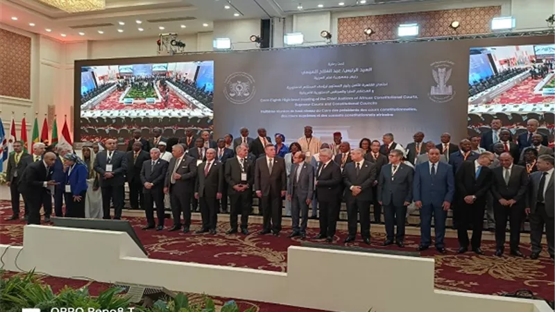 ختام فعاليات اليوم الأول لاجتماع القاهرة رفيع المستوي لرؤساء المحاكم الدستورية الأفريقية