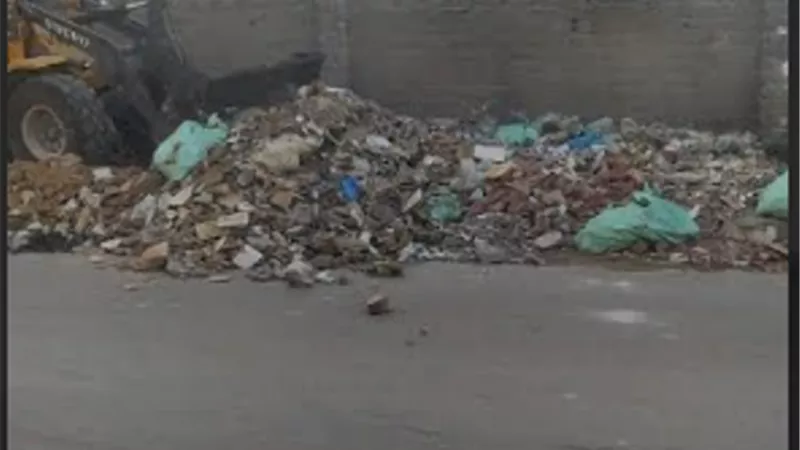رفع 20 طن رديم والاتربة من محور المحمودية وسط الاسكندرية