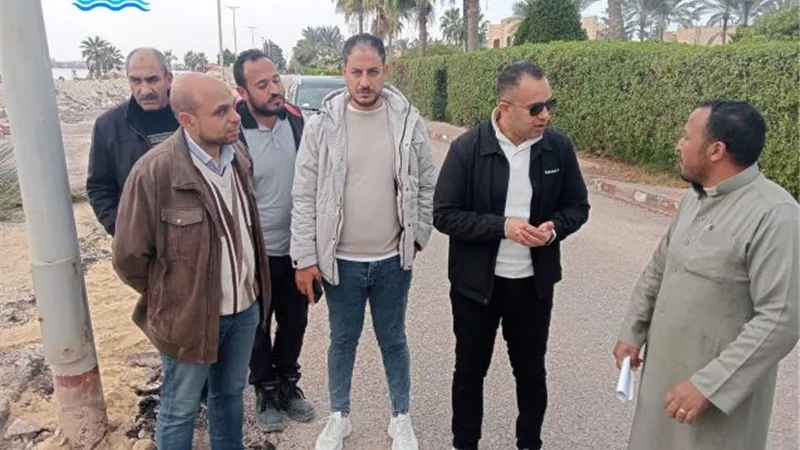 رئيس جهاز القرى السياحية يتفقد مشروعات رفع كفاءة الطرق