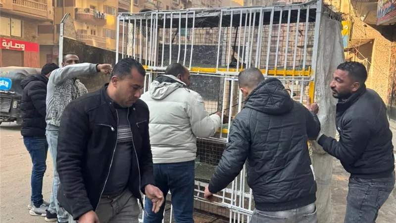 رفع ٦٠٠ إشغال بكفر طهرمس والمنشية بالهرم