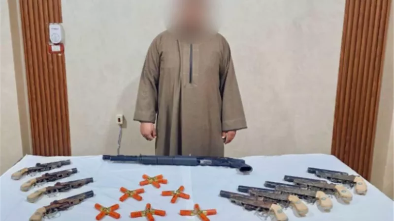 القبض على مجرم يتاجر في السلاح ببني سويف