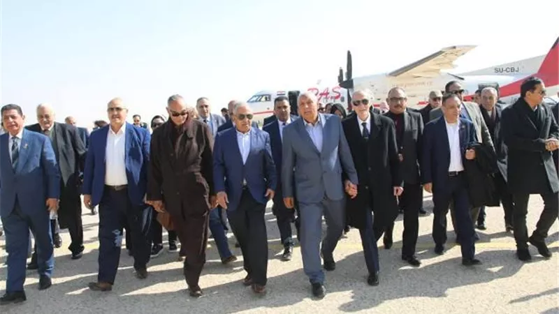محافظ الوادي الجديد يستقبل لجنتي الدفاع والامن القومي بالنواب