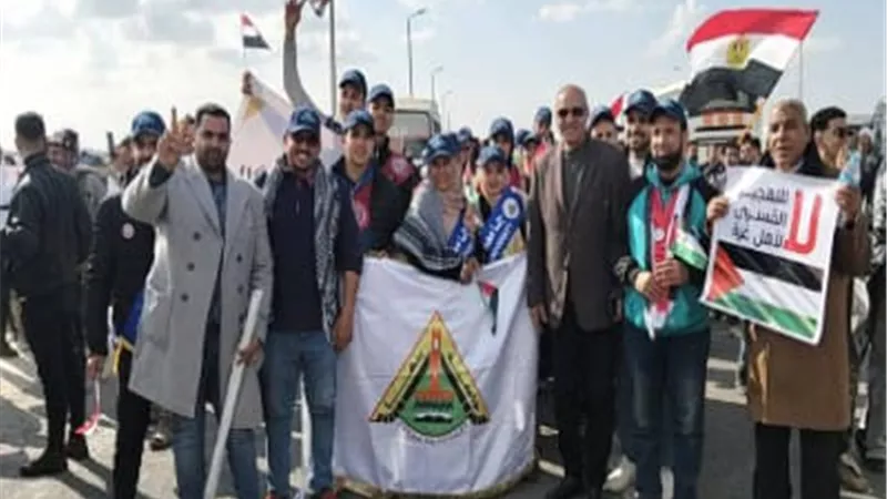 جامعة بنها تشارك فى وقفات رفح دعما للقيادة السياسية ورفض تهجير الفلسطينيين