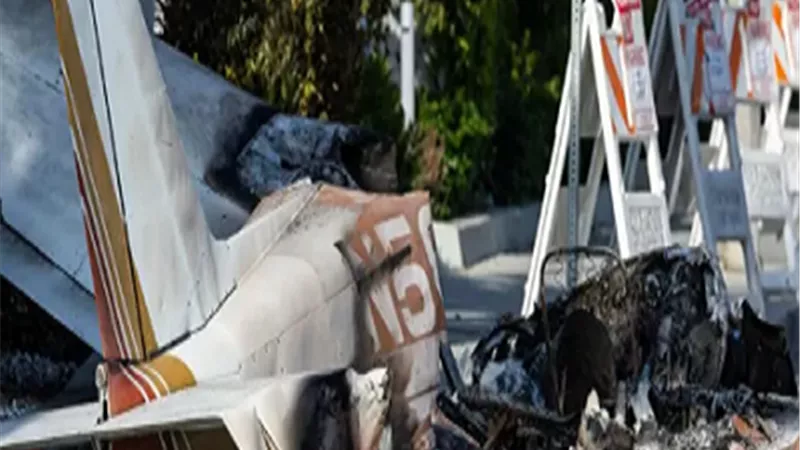 حادث مأساوي.. تحطم طائرة فى فيلادلفيا الأمريكية واشتعال النيران