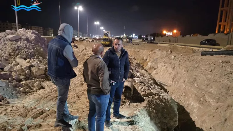 رئيس جهاز القرى السياحية يتفقد أعمال تجديد الخطوط المغذية الGrp