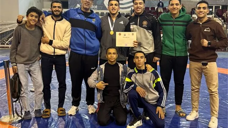 مصارعة كفر الشيخ يحصدون خمس ميداليات فى بطولة الجمهورية