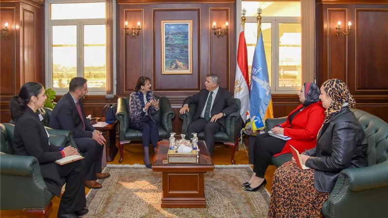 سفيرة رومانيا بالقاهرة تزورالاسكندرية لبحث فرص الاستثمار بها