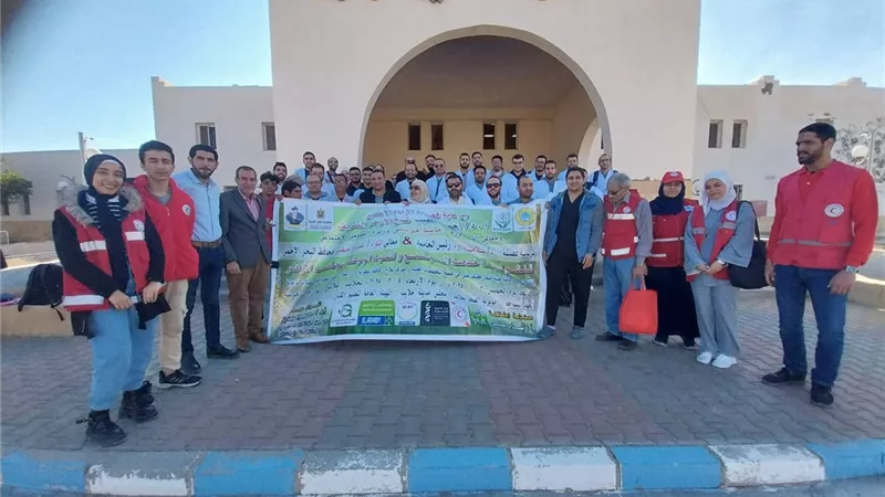تواصل أعمال القافلة الشاملة لجامعة الأزهر بمدينة الشلاتين