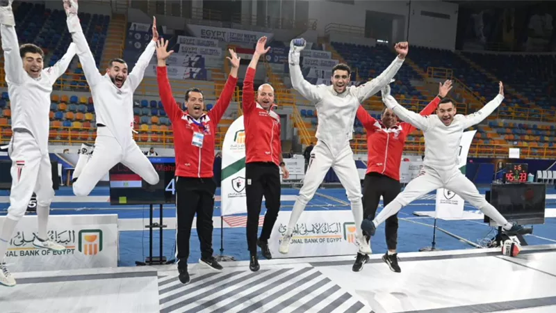 منتخب مصر يتوج بذهبية كأس العالم لسيف المبارزة