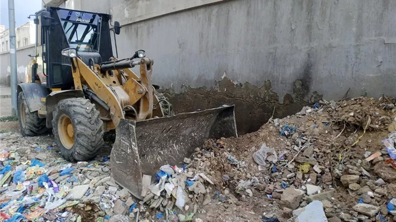 رفع ١١٠ طن أنقاض من الملك شاه ومحور المحمودية غرب الإسكندرية