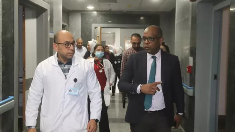 جولة تفقدية بمستشفى الجهاز التنفسى والرعاية الرئوية بالسويس