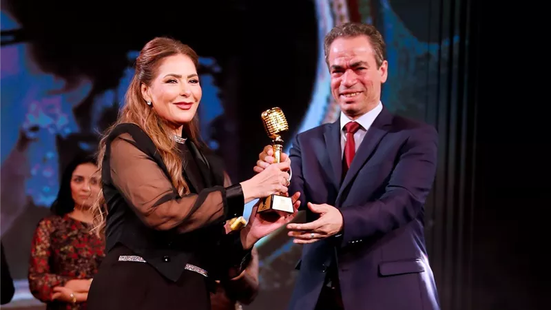 صابرين تتألق في حفل ماسبيرو بمناسبة مرور ٢٥ عاماً علي مسلسل أم كلثوم