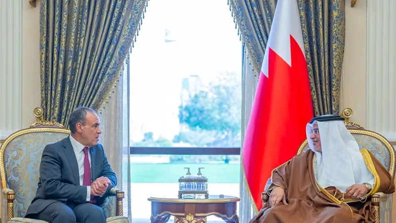 وزير الخارجية يبحث التعاون مع ولي عهد البحرين