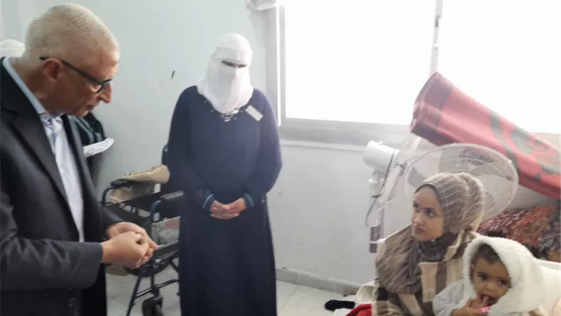 لليوم الثاني محافظ شمال سيناء يزور الجرحي الفلسطينيين