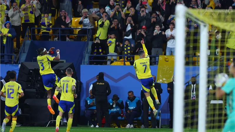 رونالدو يقود النصر لاكتساح الوصل الإماراتى برباعية فى دورى الأبطال