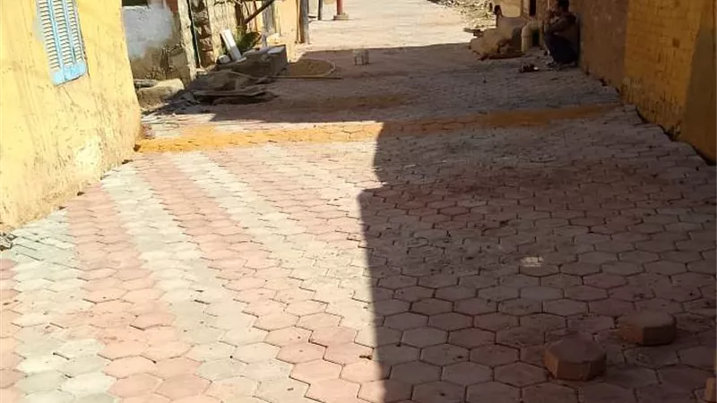 محافظ أسوان يتابع تركيب بلاطات الأنترلوك بمنطقة منشية النوبة ..