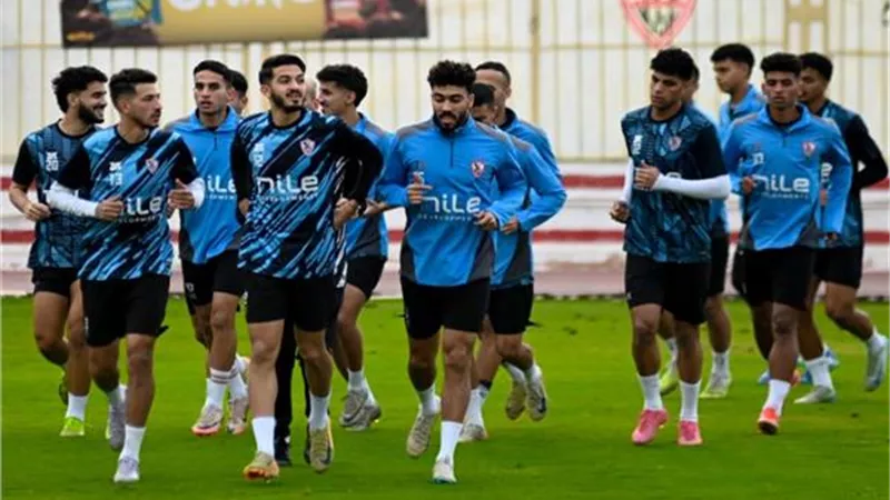 تدريبات بدنية مكثفة للاعبي الزمالك قبل مواجهة الدراويش فى الدوري
