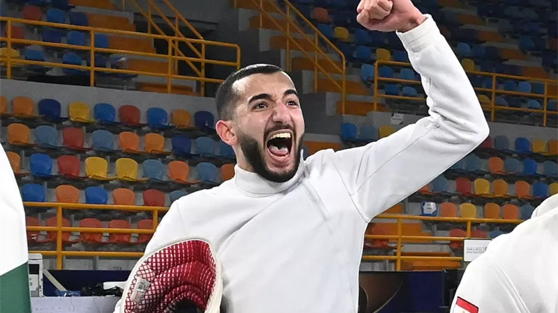 محمود السيد: نسعى لتحقيق ميدالية اولمبية بلوس أنجلوس بسيف المبارزة